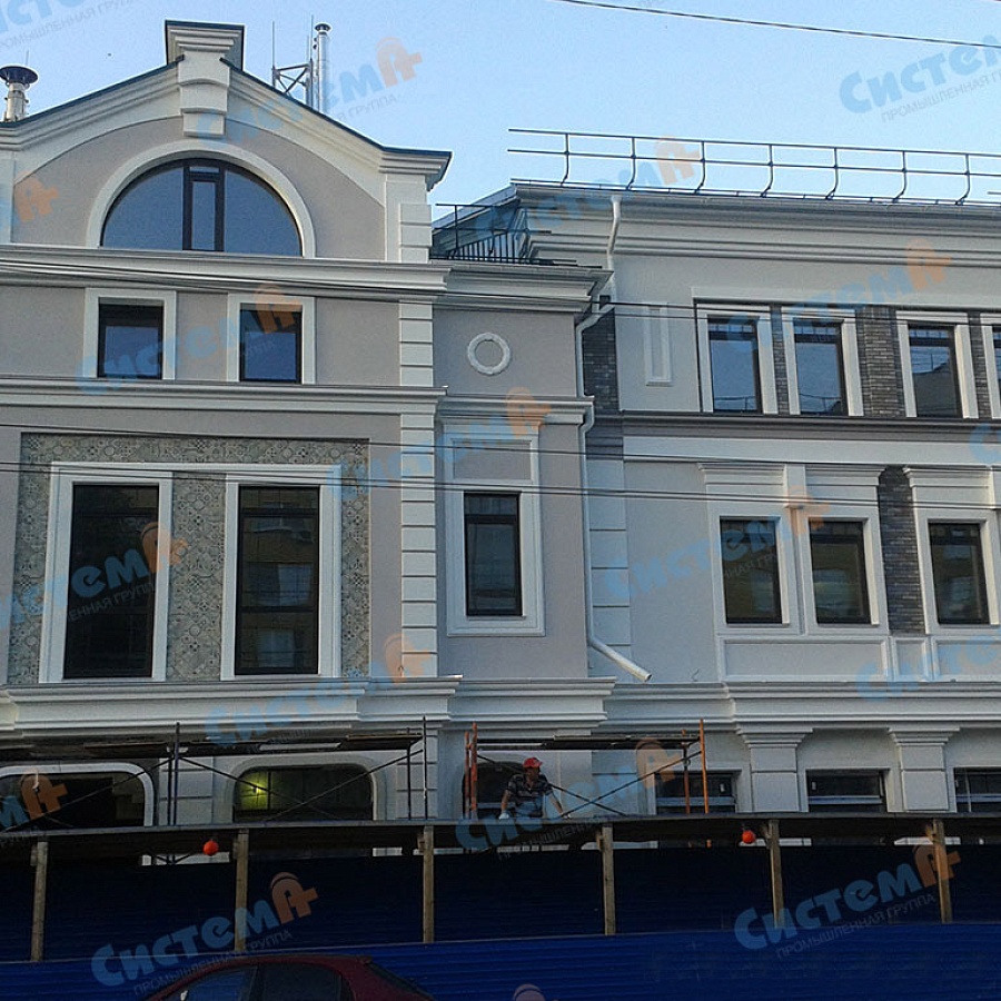 Пенопластовый фасадный карниз Пенопластовый фасадный карниз